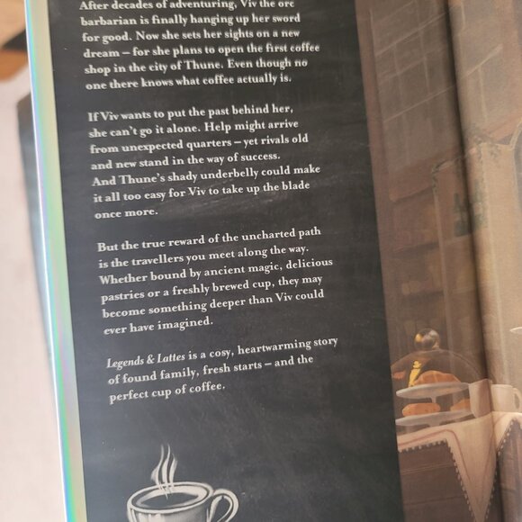 **NEW,SIGNED** Legends & Lattes, Bookshops & Bonedust, Travis Baldree, Fairyloot - Picture 9 of 16